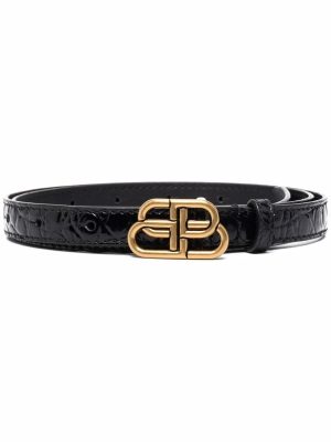 Balenciaga logo-buckle belt
