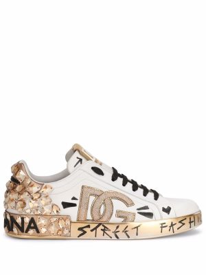 Dolce & Gabbana logo-patch lace-up sneakers