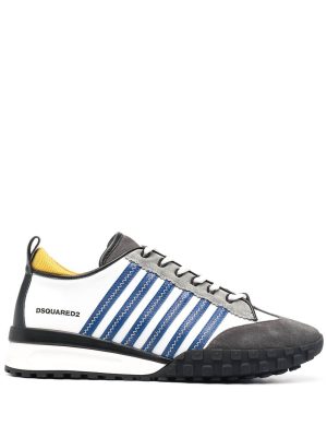 Dsquared2 jagged stripe low-top sneakers