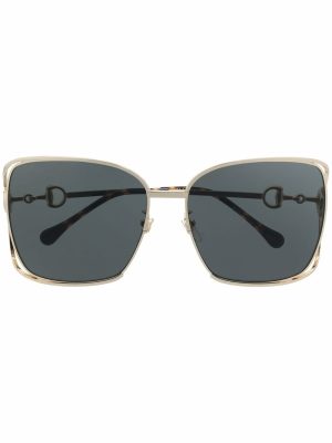 Gucci Eyewear Horsebit-embellished oversized sunglasses