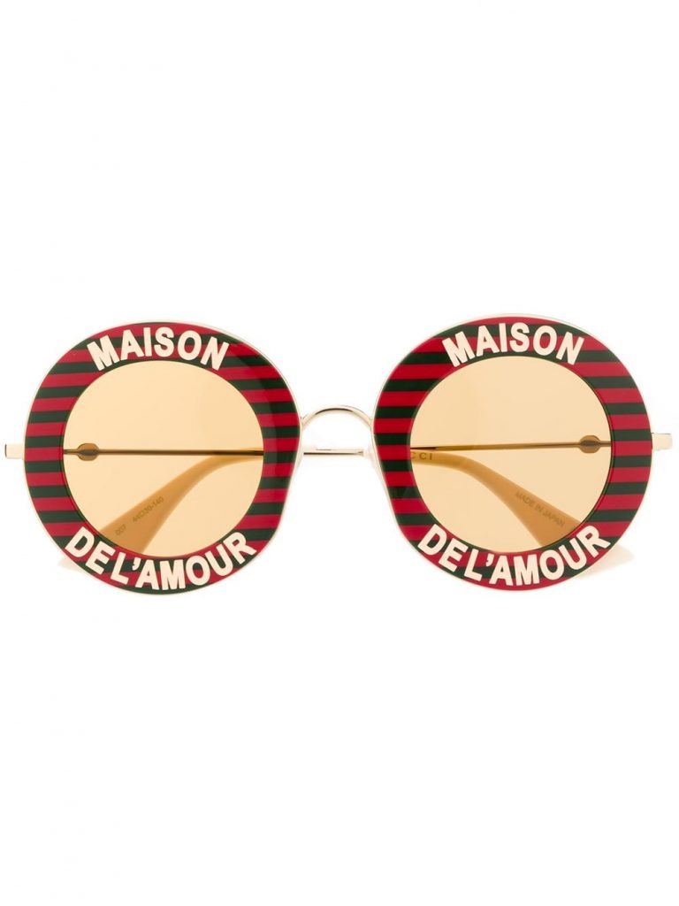 Gucci Eyewear Maison de L'Amour round sunglasses
