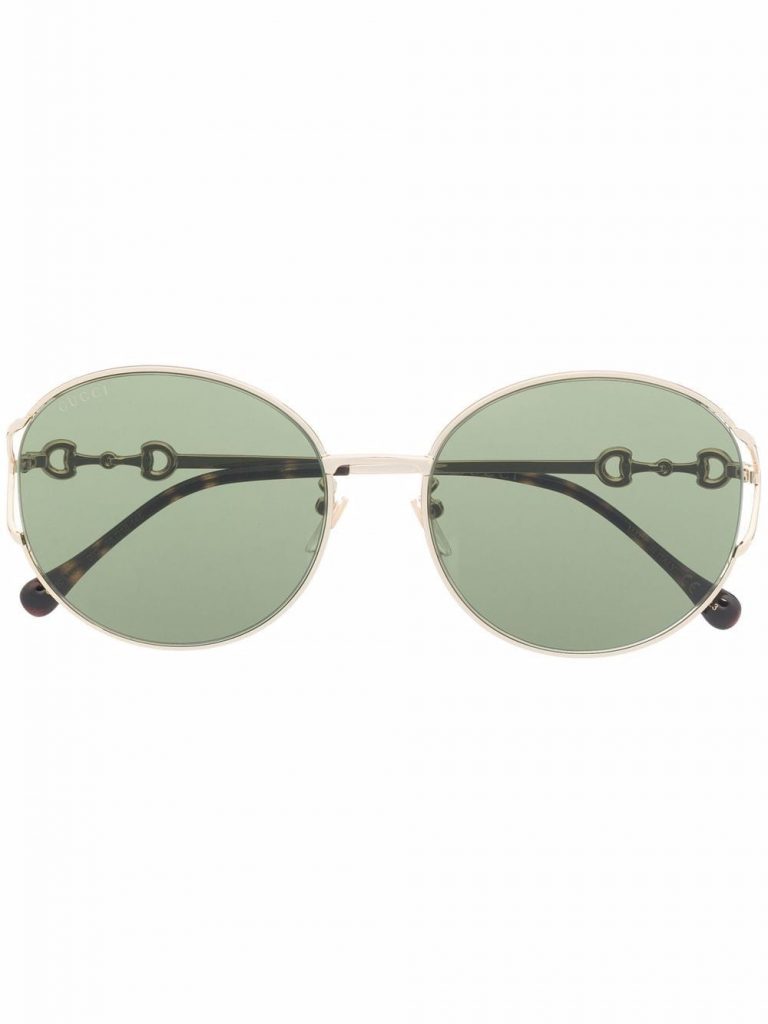 Gucci Eyewear oval-frame metal sunglasses
