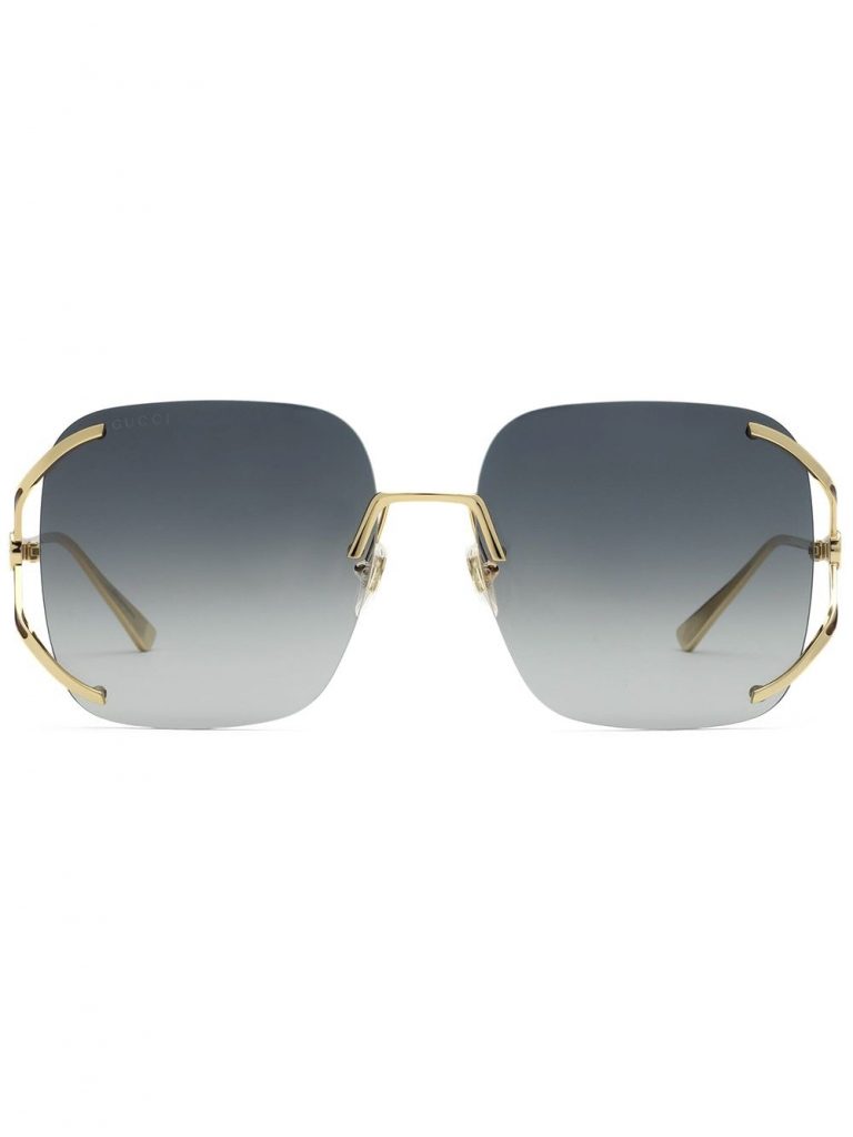 Gucci Eyewear square metal sunglasses