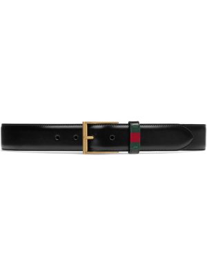 Gucci Leather belt with Web