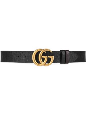 Gucci Reversible leather belt with Double G buckle