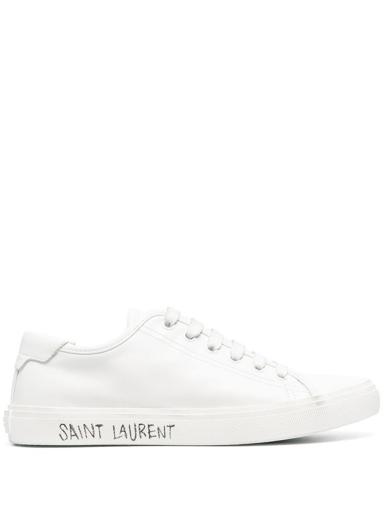 Saint Laurent logo-print lace-up trainers