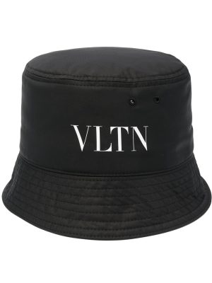 Valentino logo print bucket hat