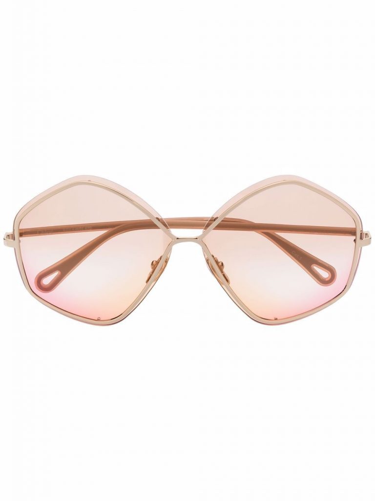 Chloé Eyewear pentagonal gradient sunglasses
