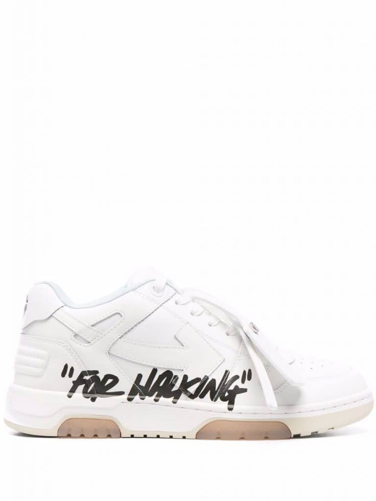 Off-White OUT OF OFFICE "FOR WALKING" WHITE BLACK
