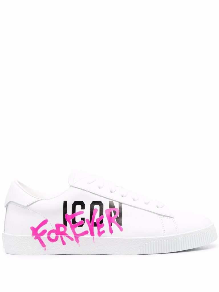 Dsquared2 logo-print lace-up trainers