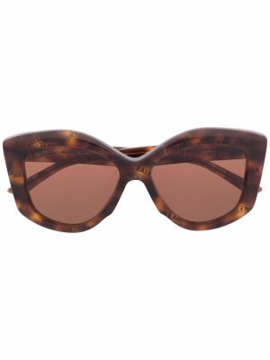 Balenciaga Eyewear tortoiseshell oversize-frame sunglasses