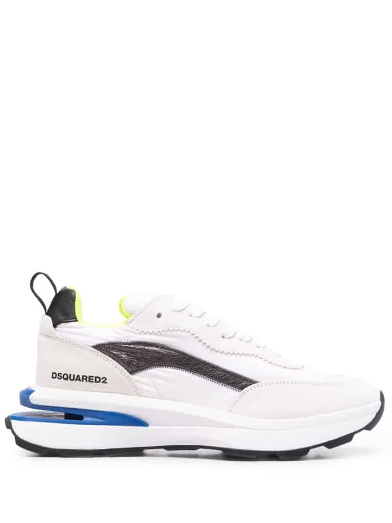 Dsquared2 colour block low top trainers