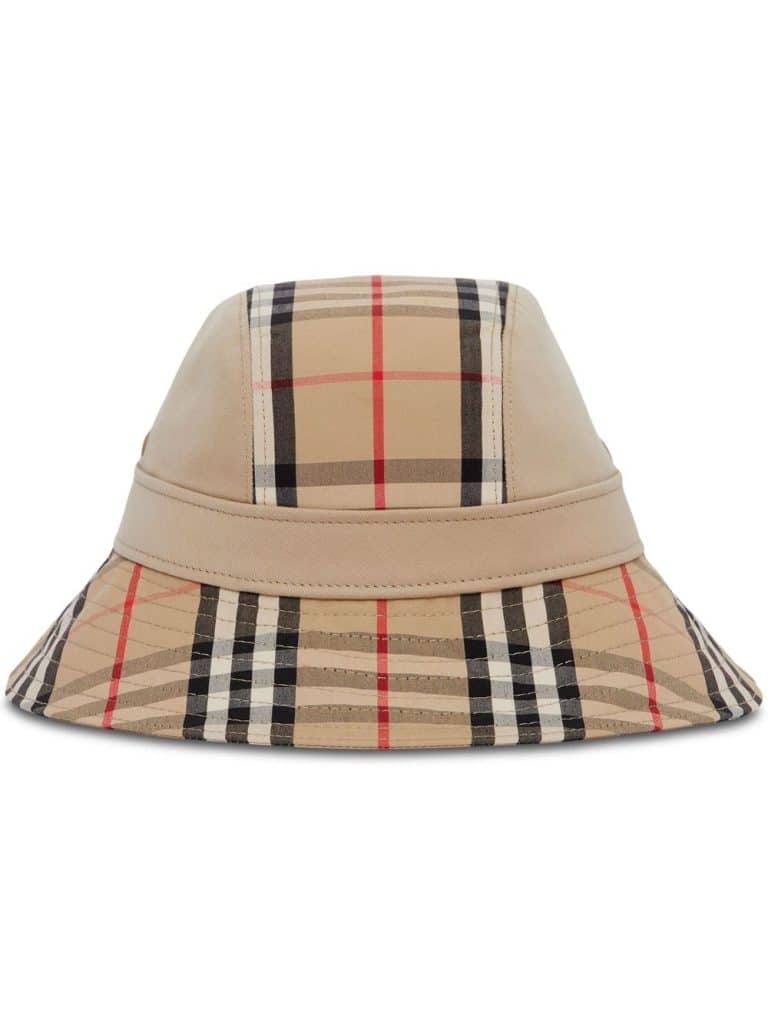 Burberry check-pattern bucket hat