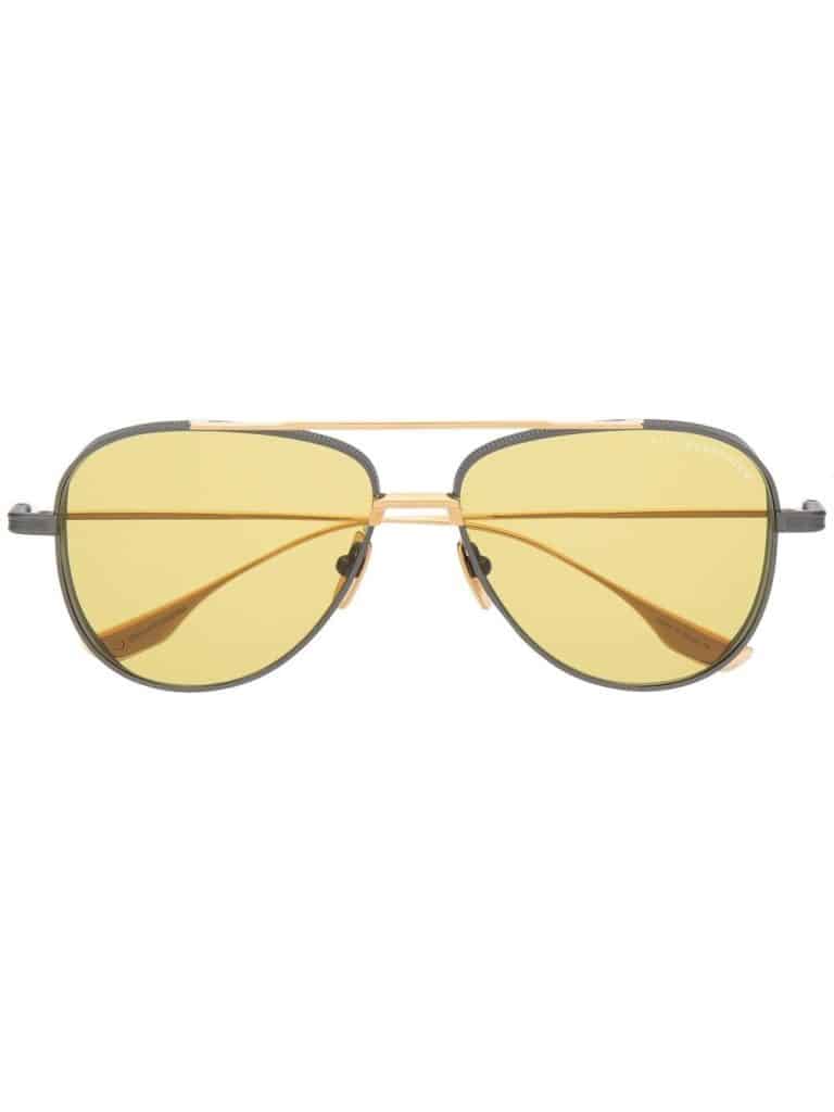 Dita Eyewear tinted-lens pilot-frame sunglasses