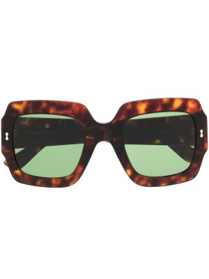 Gucci Eyewear oversized tortoiseshell-frame sunglasses