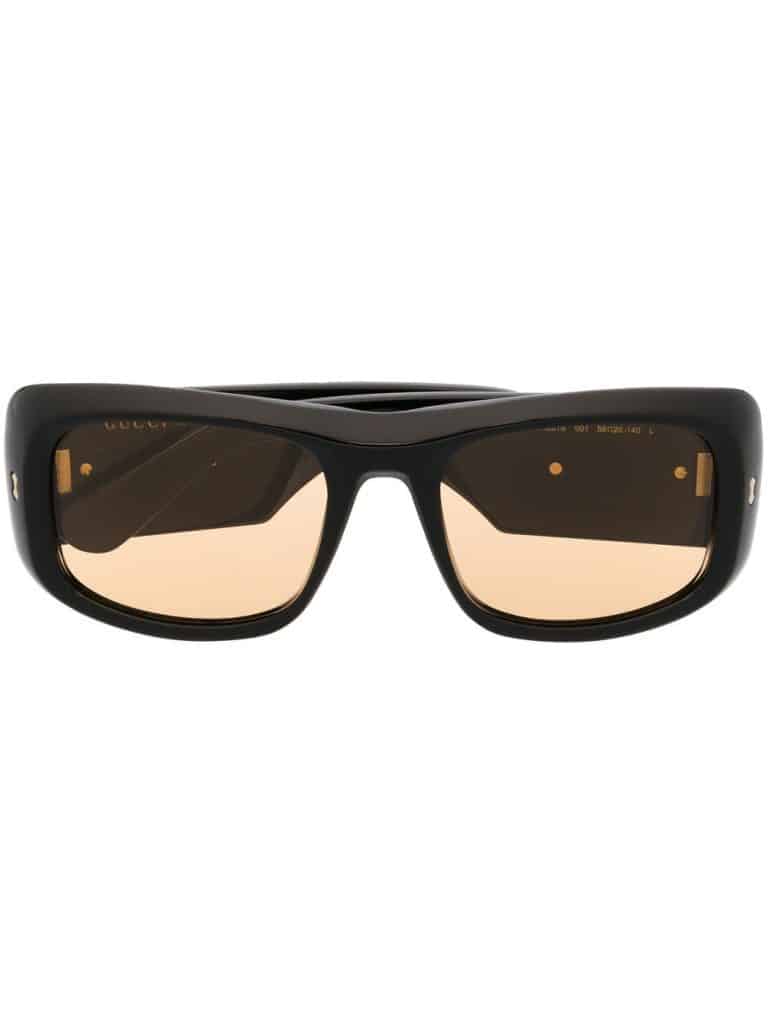 Gucci Eyewear rectangular-frame mirrored sunglasses