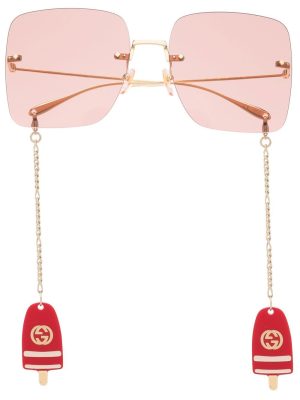 Gucci Eyewear rimless oversized-frame sunglasses