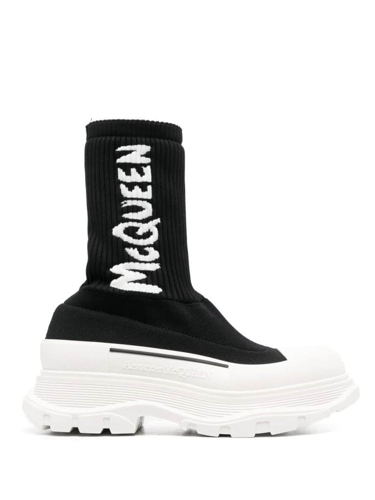 Alexander McQueen logo-print chunky sock sneakers