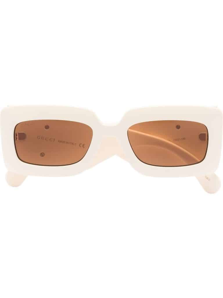 Gucci Eyewear oversized-logo rectangle frame sunglasses