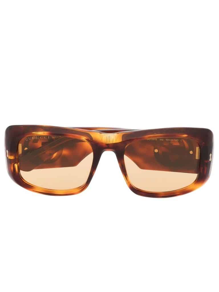 Gucci Eyewear tortoiseshell-effect tinted sunglasses