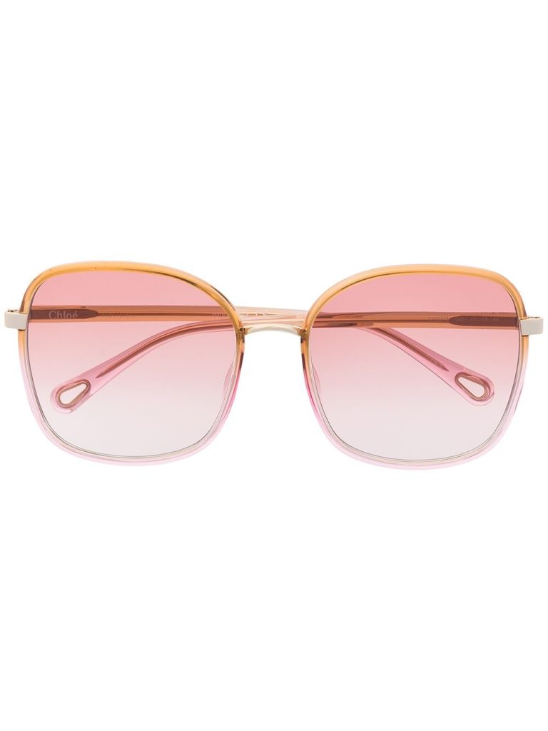 Chloé Eyewear Franky oversized square-frame sunglasses