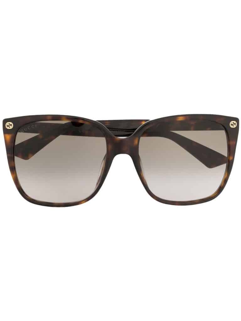 Gucci Eyewear tortoiseshell square-frame sunglasses