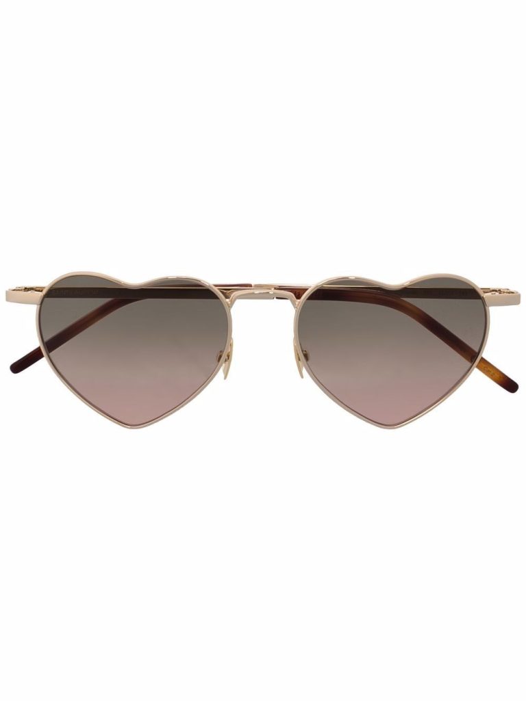 Saint Laurent Eyewear gradient heart-shaped sunglasses