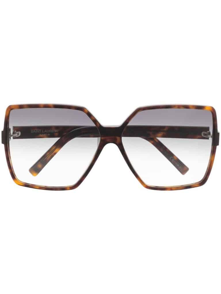 Saint Laurent Eyewear tortoiseshell-frame design sunglasses