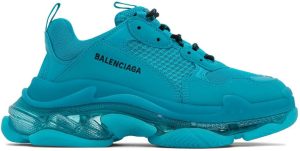 Balenciaga Blue Triple S Sneakers