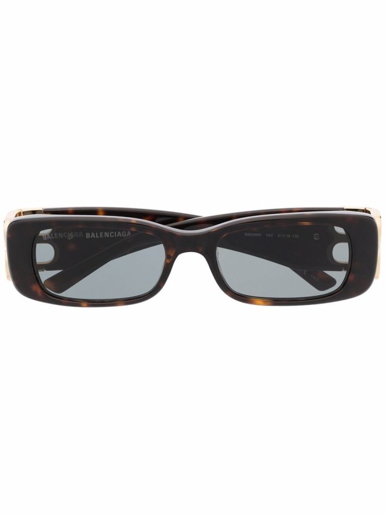 Balenciaga Dynasty rectangle-frame sunglasses