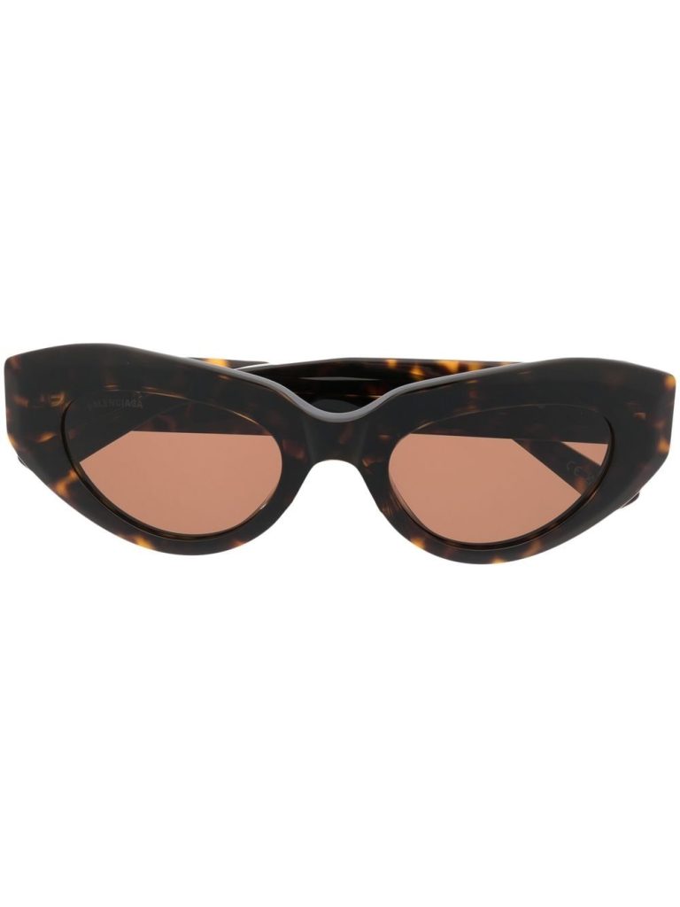 Balenciaga Eyewear tortoiseshell-effect cat-eye sunglasses