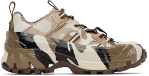 Burberry Brown Camouflage Arthur Sneakers