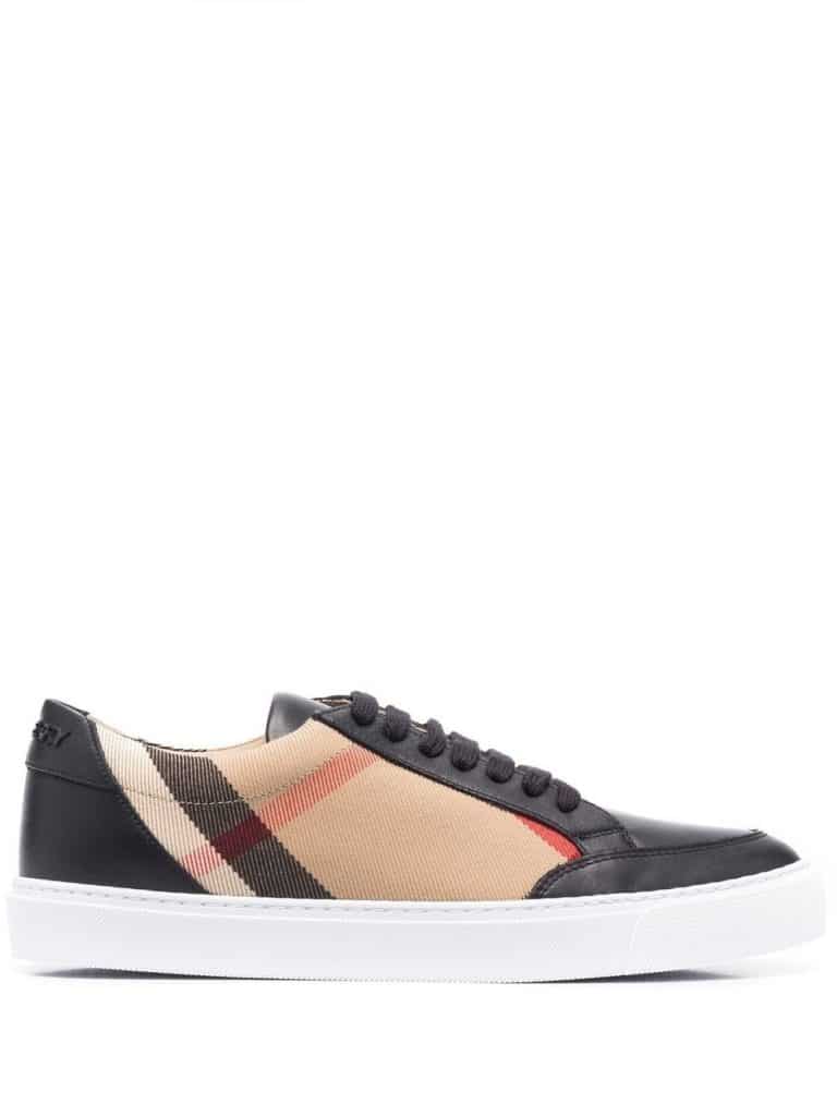Burberry House Check-print lace-up sneakers