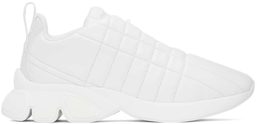 Burberry White Axburton Sneakers