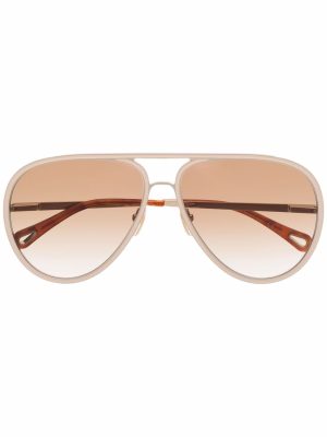 Chloé Eyewear tinted pilot-frame sunglasses