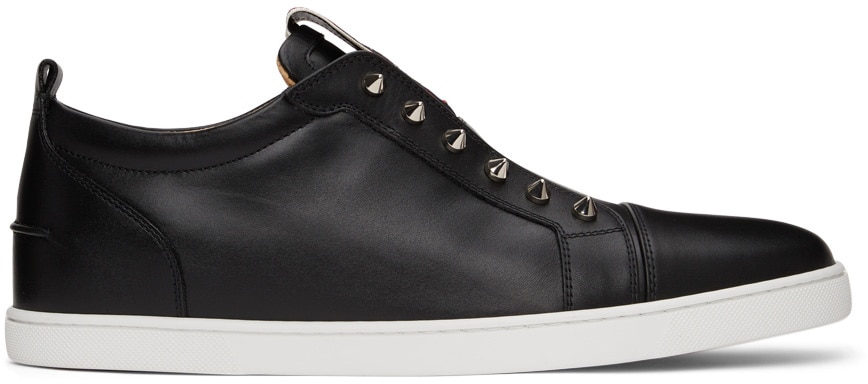 Christian Louboutin Black F.A.V Fique A Vontade Flat Sneakers