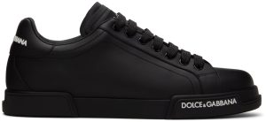 Dolce & Gabbana Black Portofino Sneakers