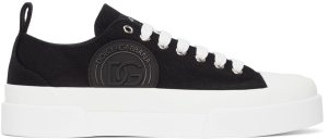 Dolce & Gabbana Black & White Portofino Light Sneakers