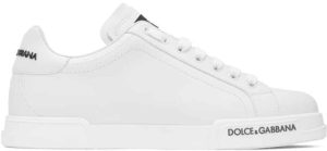 Dolce & Gabbana White Portofino Low-Top Sneakers