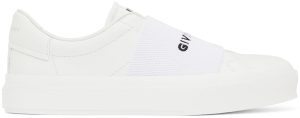 Givenchy White City Court Slip-On Sneakers