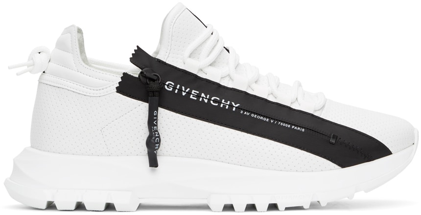 Givenchy White Spectre Zip Low Sneakers