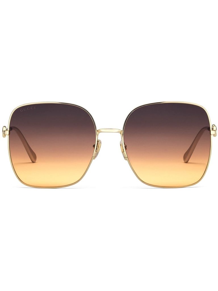 Gucci Eyewear horsebit detail square-frame sunglasses