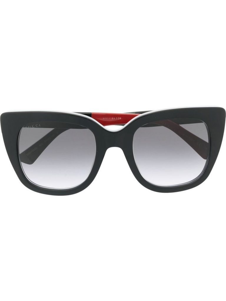 Gucci Eyewear logo-plaque cat eye-frame sunglasses