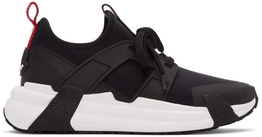 Moncler Black Lunarove Low-Top Sneakers