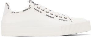 Moncler Off-White Canvas Glissiere Sneakers