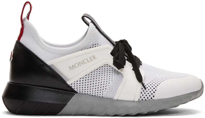 Moncler White Emilien Sneakers