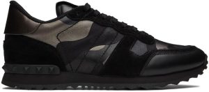 Valentino Garavani Black Rockrunner Sneakers