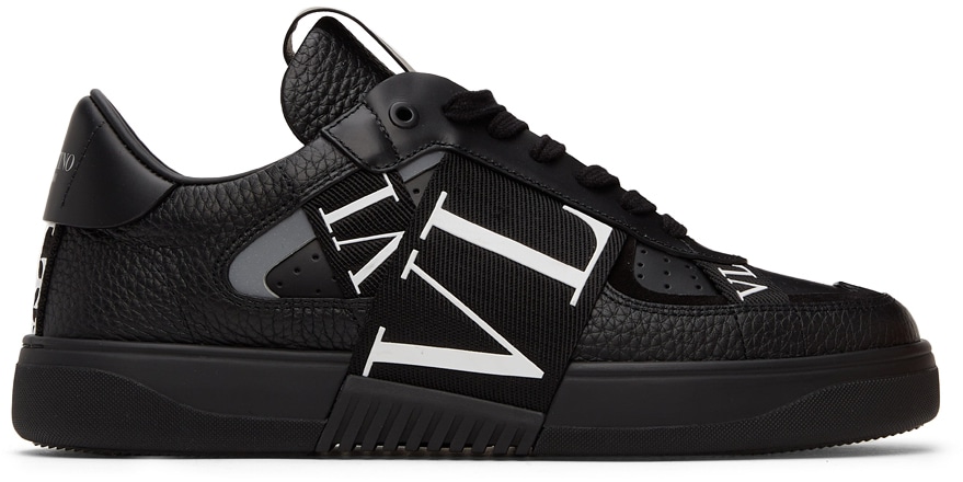 Valentino Garavani Black 'VL7N' Band Low Sneakers