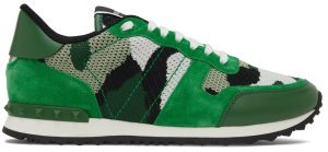 Valentino Garavani Green Rockrunner Sneakers