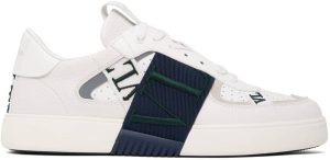 Valentino Garavani Off-White & Navy VL7N Sneakers